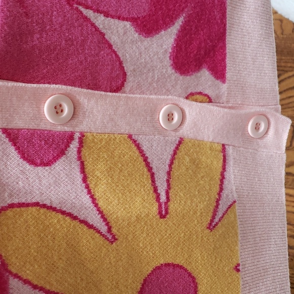 Nwt Willow & Wind medium sweater pink with yellow - Picture 7 of 15